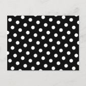 White Polka Dot Briefkaart (Voorkant)