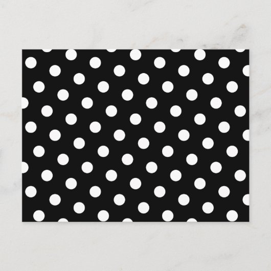 White Polka Dot Briefkaart (Voorkant)