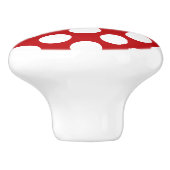White Polka Dot Design - Drawer Knob Keramische Knop (Zijkant)