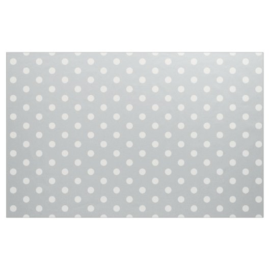 White Polka Dot Gray Stof (Yard (91,4 cm))