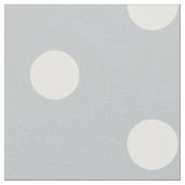 White Polka Dot Gray Stof (Close Up)