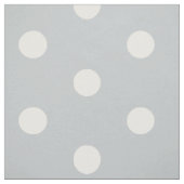 White Polka Dot Gray Stof (Swatch)