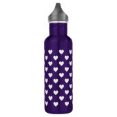 White Polka Dot Hearts Waterfles (Links)