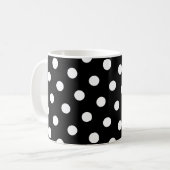 White Polka Dot Koffiemok (Voorkant links)