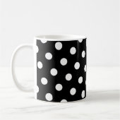 White Polka Dot Koffiemok (Links)