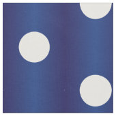 White Polka Dot Navy Blue Stof (Close Up)