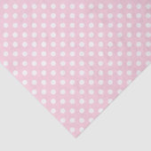 White Polka Dot on Light Pink Tissue Paper Tissuepapier (Detail)
