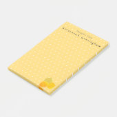 White Polka Dot Pattern Herfst Aspen laat aangepas Post-it® Notes (Schuin)