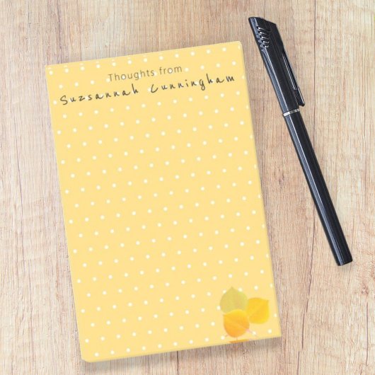 White Polka Dot Pattern Herfst Aspen laat aangepas Post-it® Notes