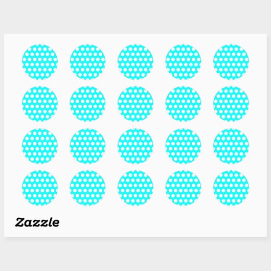 White Polka Dot Sticker (Vel)