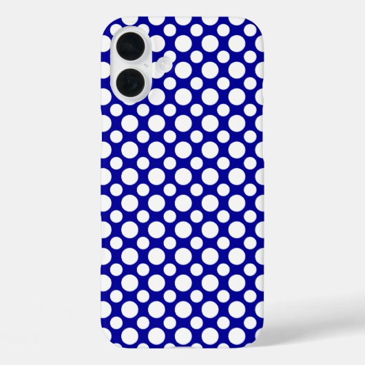 White Polka Dots Big and Small iPhone 8/7 Hoesje (Achterkant)