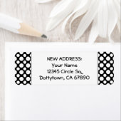 White Polka Dots Custom New Address Label (Insitu)