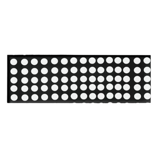 White Polka Dots Name Tag (Voorkant)