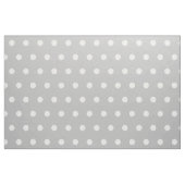 White Polka Dots on Ash Gray Stof (Yard (91,4 cm))
