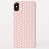 White Polka Dots on Bleek Pink Case-Mate iPhone Case (Achterkant)