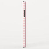 White Polka Dots on Bleek Pink Case-Mate iPhone Case (Achterkant/rechts)