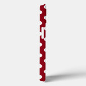 White Polka Dots on Crimson Red Case-Mate iPhone Case (Achterkant / Rechts)