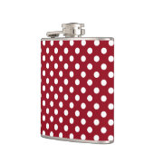 White Polka Dots on Crimson Red Heupfles (Links)