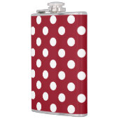 White Polka Dots on Crimson Red Heupfles (Links)