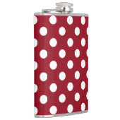 White Polka Dots on Crimson Red Heupfles (Rechts)