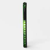 White Polka Dots on Green Background Case-Mate iPhone Case (Achterkant/links)