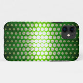 White Polka Dots on Green Background Case-Mate iPhone Case (Achterkant (horizontaal))