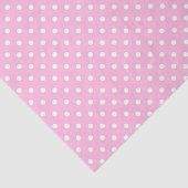 White Polka Dots on Pink Tissuepapier (Detail)