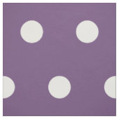 White Polka Dots on Plum Stof (Swatch)