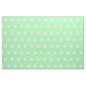 White Polka Dots on Spring Green Stof (Yard (91,4 cm))