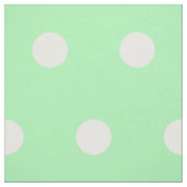 White Polka Dots on Spring Green Stof (Swatch)