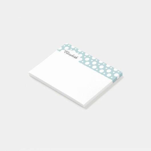White Polka Dots Post-it® Notes (Schuin)