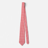 White Polka Dots Red Stropdas (Voorkant)
