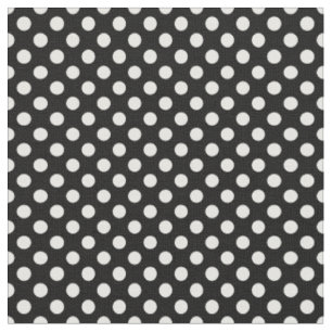 White Polka Dots Stof