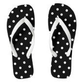 White Polka Dots Teenslippers (Voetbed)