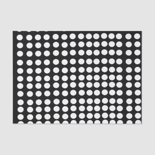 White Polka Dots Tissue Paper Tissuepapier (Voorkant)