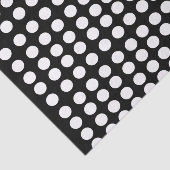 White Polka Dots Tissue Paper Tissuepapier (Detail)