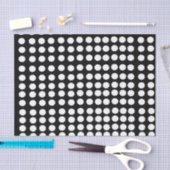White Polka Dots Tissue Paper Tissuepapier (Craft)