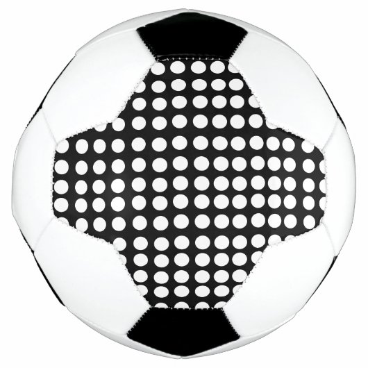 White Polka Dots Voetbal (Voorkant)