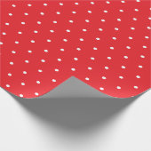 White Polka stits patroon Cadeaupapier (Hoek)