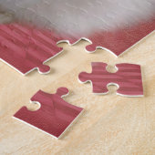 White Pomeranian Lily Flowers Dog Art Legpuzzel (Zijkant)