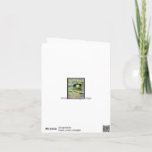 White Pond Lily Sympathy Card Kaart (Achterkant)