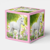 White Pony Unicorn Bedankdoosjes (Achterkant)