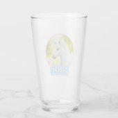 White Pony Unicorn Glas (Achterkant)