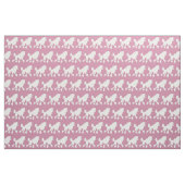 White Poodle Art Stof (Yard (91,4 cm))