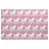 White Poodle Art Stof (Fat Quarter)