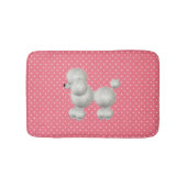 White Poodle Bath Mat (Voorkant)