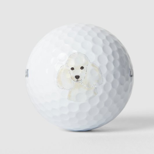 White Poodle Golfballen (Voorkant)