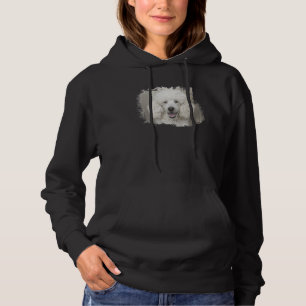 White Poodle Hoodie