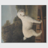 White Poodle in a Punt (door George Stubbs) Cadeaupapier (Vlak)