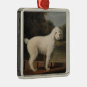 White Poodle in a Punt (door George Stubbs) Metalen Ornament (Rechts)